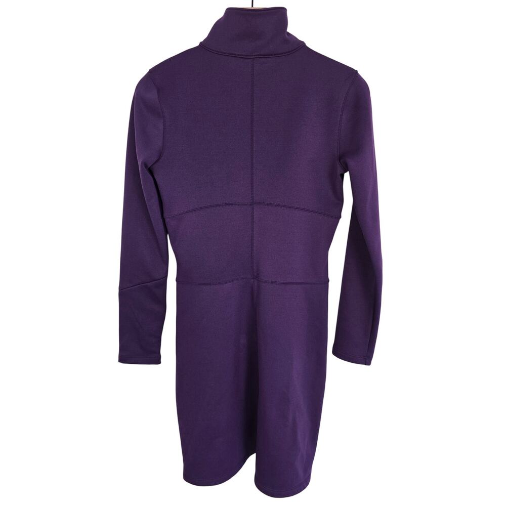 Athleta Cassidy Ponte Knit Half Zip Dress Purple Long Sleeve Size S - Picture 2 of 4